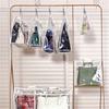 Hanging Handbag Organizer Closet Transparent Storage Bag Door Wall Clear Shoe Bag with Hanger Pouch