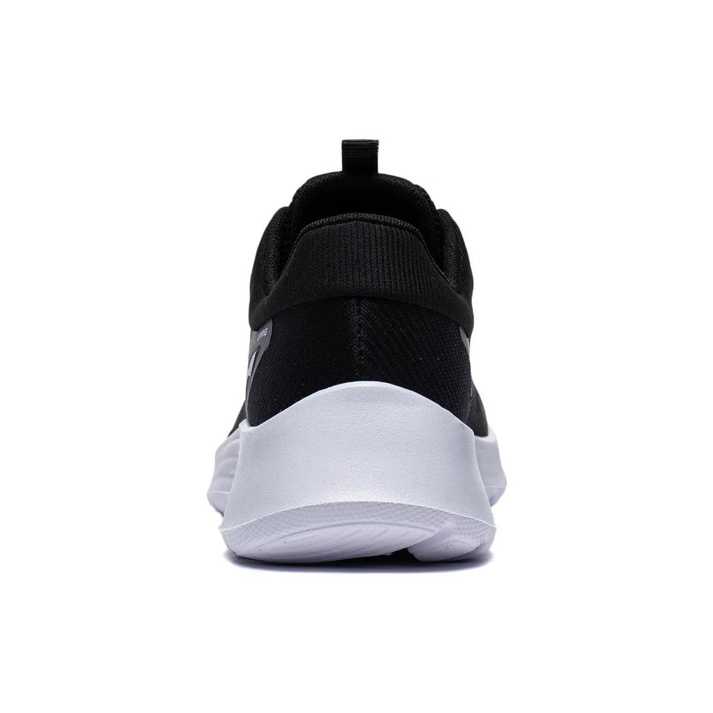 Li Ning Lightweight Soft Rebound Breathable Mesh Fabric TPU Shock Absorbing Durable Breathable Low Top Running Shoes Women Sneaker Black ARST020-2