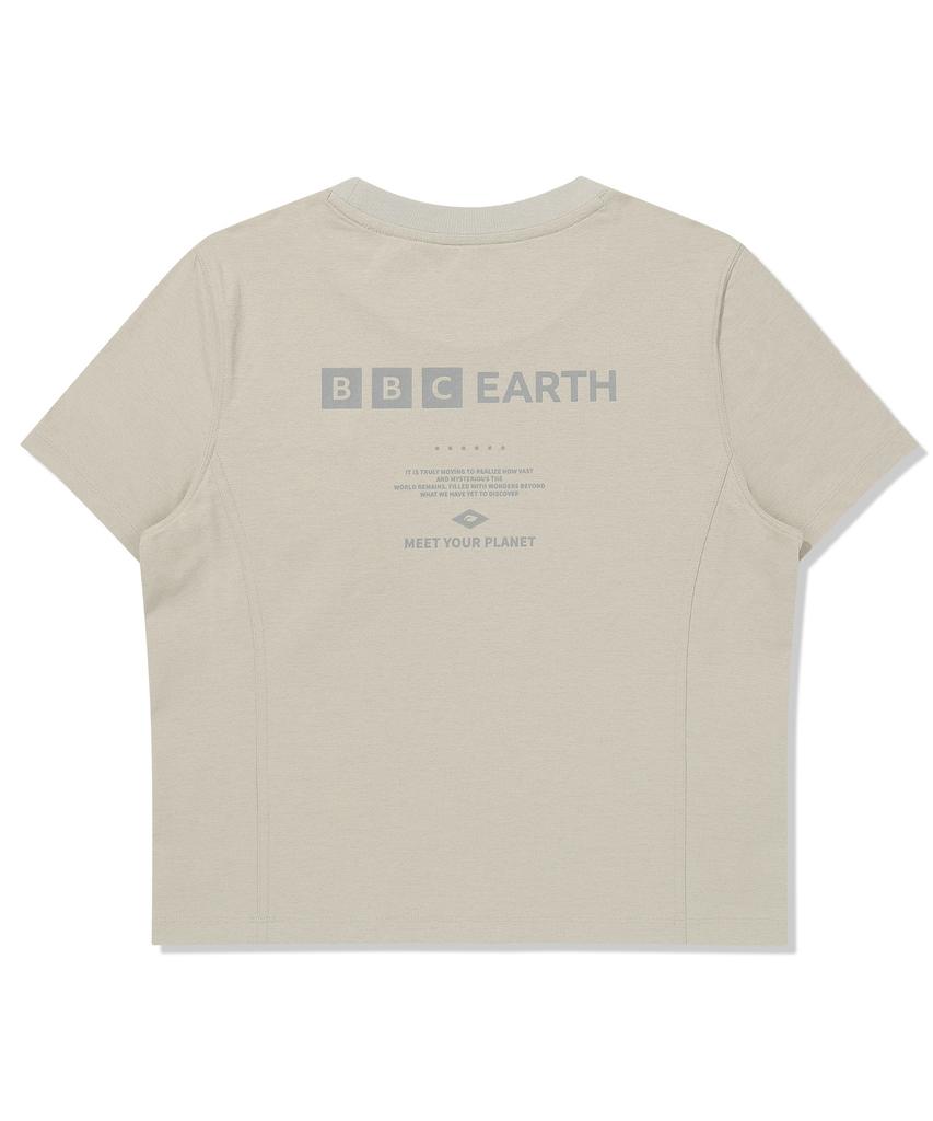 BBC EARTH Women'S Peanut Pocket Tee Beige