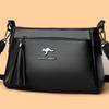 Soft Leather Women's Small Square Bag Shoulder Bag Middle-Aged Mother's Bag Commuter Crossbody Bag