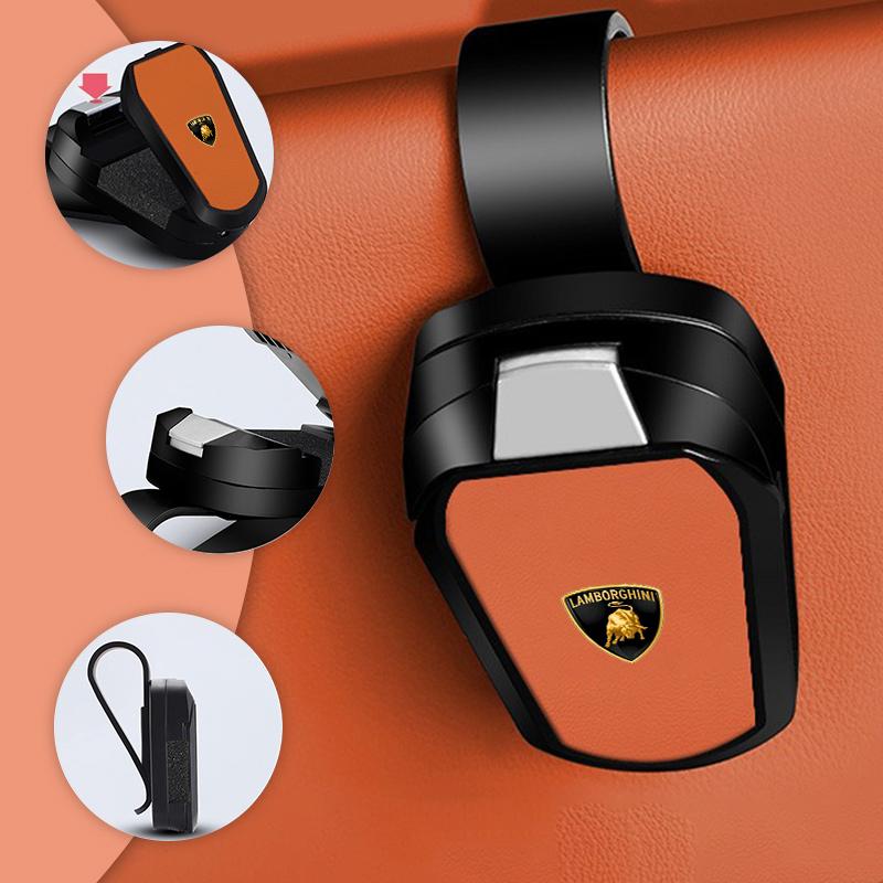 Car Sun Visor Glasses Holder Organizer Anti-Slip Eyewear Clip For Lamborghini LP570 LP610 Urus LP700 LP770 Gallardo Aventador EE4