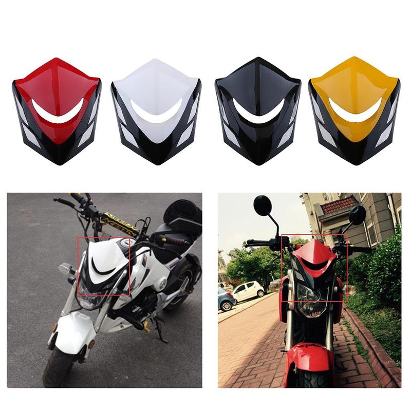 Headlight Fairing Motorcycle Plastic Wind Cover Upper Cowl Replacement for Honda Grom MSX125