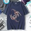 Футболка Korn для рок-группы Мужская Женская Летняя Мода Повседневная Свободная Футболка с Коротким Рукавом Винтажная Готическая Футболка Y2k Уличная Одежда Топы