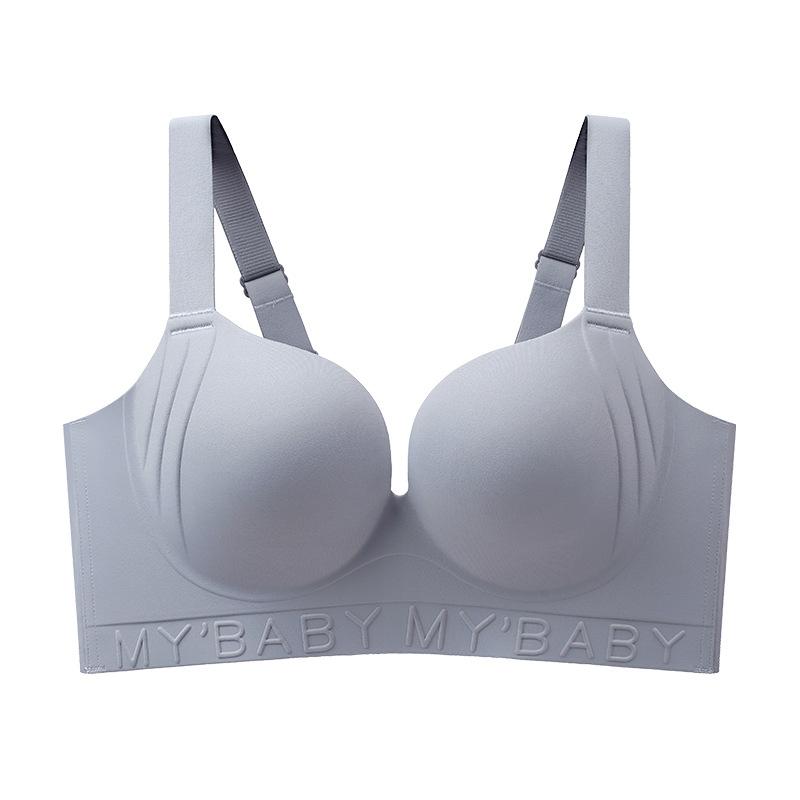 The new popular seamless bra has big breasts and small underwear. Thin women's underwear gathers and collects secondary breasts to prevent sagging