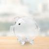 Glass Piggy Bank Saving Pot Educational Adorable Well Sized Money Ornament for Teens