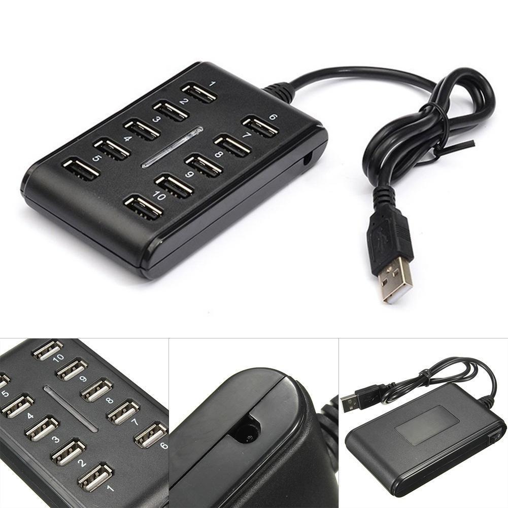 Исключительный 10-портовый высокоскоростной удлинительный кабель USB 2.0 с двухрядным концентратором-адаптером для ноутбука и ПК
