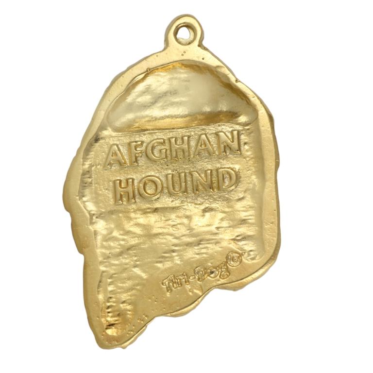 Afghan Hound, Tazi I - necklace with a dog in a gift box, gold-plated pendant for a dog lover, striking jewelry by Art-Dog