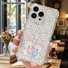 Чехол для телефона: 2D плоский, подходит для iPhone 18, 17, 16, 15, 14, 13 Pro, прозрачный чехол с защитой углов, милый маленький кролик с сердцем, Рождество и Хэллоу
