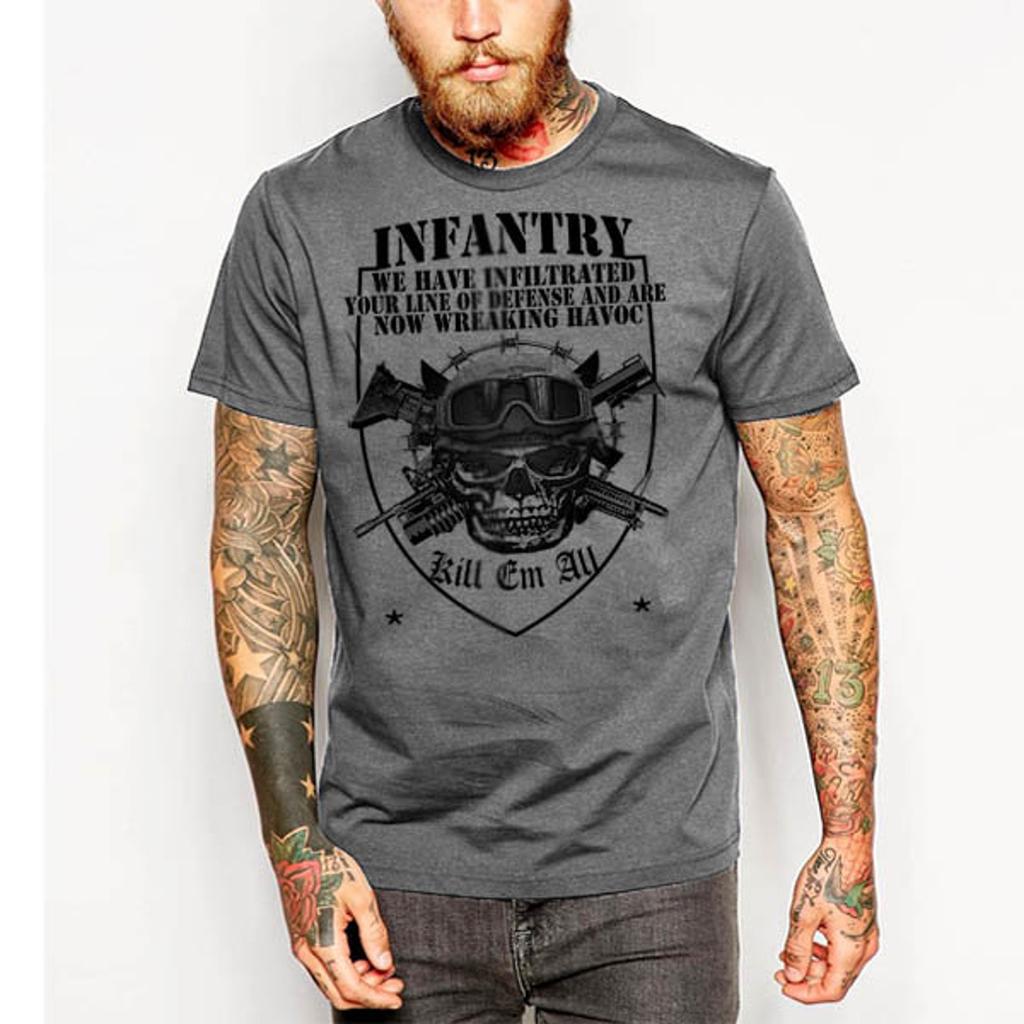 Infantry Combat Veteran T-Shirt Army Navy Army Reserves, SAS,Rangers, Iraq War, Sapper Airborne Paratrooper Sniper Special Forces