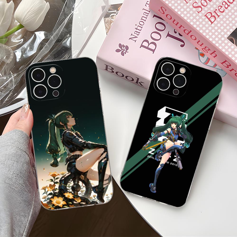 Чехол для телефона Zenless Zone Zero QingYi для iPhone 17 16 15 14 13 12 11 X XR XS Air Pro Max Plus Mini Прозрачный Цветной Чехол Роскошный