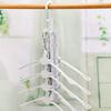 Multifunctional Retractable Hanger Rack Folding Plastic Non-slip Clothes Hanger Clothing Hanger