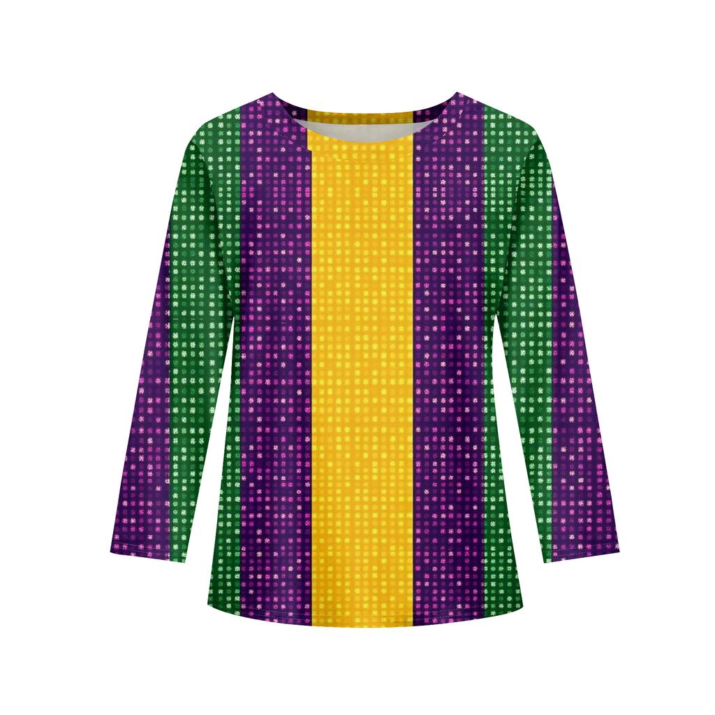 Футболки с длинным рукавом для девочек, детские осенние топы, с круглым вырезом, с принтом, базовые футболки