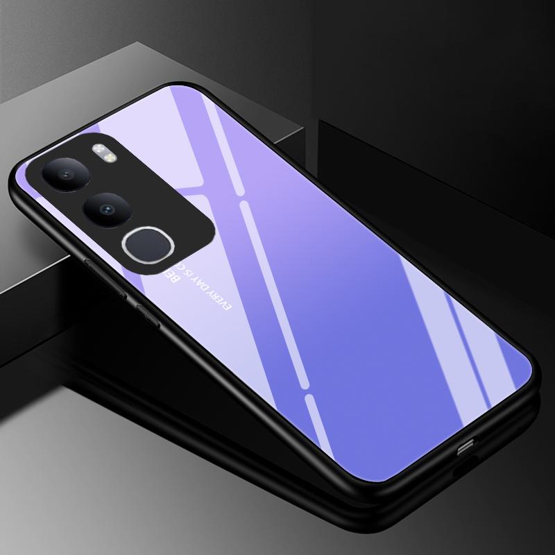 For vivo Y50 5G 2025 Case V2443A V2443BA Cover Tempered Glass Cases for vivo Y50m Y50e Y50s G3 5G Hard Back Bumper Fundas