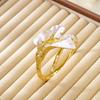 Open Bangle Open Bracelets Gold Flower Wrist Bangle Fashion Party Jewelry  Women