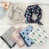Cotton And Linen Small Square Scarf Silk Scarf Women'S Spring And Autumn New Style Artistic And Versatile Fashionable Temperament Headband Scarf