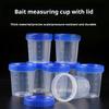 4 шт. контейнеры для заправки салата, набор мерных чашек с крышкой с резьбой, хорошая герметичность, прозрачная конструкция весов, герметичная рыбалка
