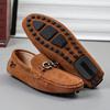 Мужские кожаные слипоны, легкие повседневные мокасины, классическая мужская удобная обувь для вождения, мужские лоферы