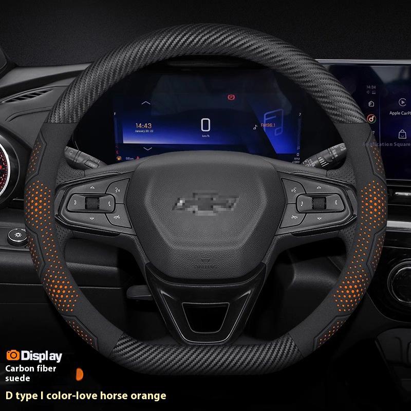 Для Chevrolet Cruze Bolt Aveo Spark Onix Captiva Cavalier Чехол на руль автомобиля из углеродного волокна Замши Микрофибры Автоаксессуары