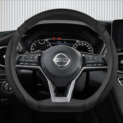 Автомобильный чехол на руль D Тип из искусственной кожи для Nissan X-trail Qashqai Rogue Sport Rogue 2017 2018 Altima Versa