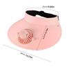 Fan Cap Summer Sun Protection Sun Shading Fan Empty Top Cap Fan Rotatable 3-Speed USB Rechargeable Fan Cap Heat Removal Device
