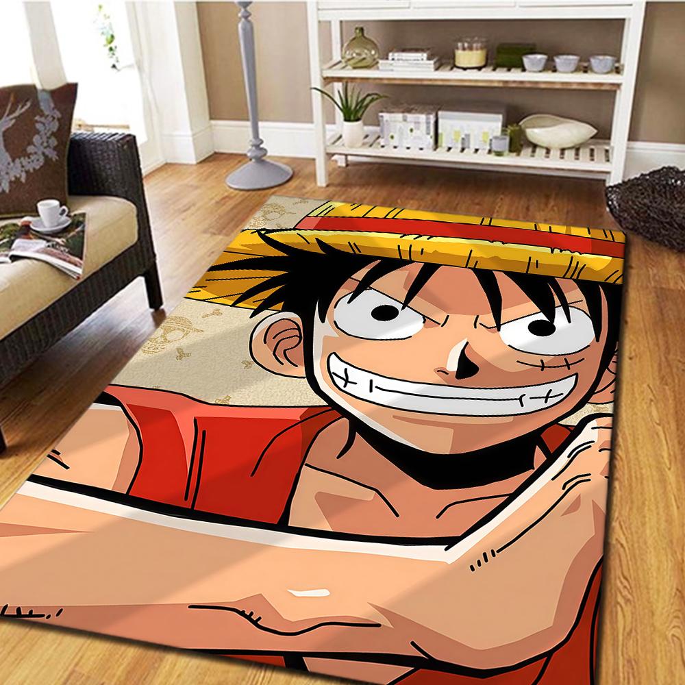 Luffy D Floor Carpet, Digital Printed Movie Rug, Home Decor Mat for Bedroom, Living Room Play Mat -HYQ24