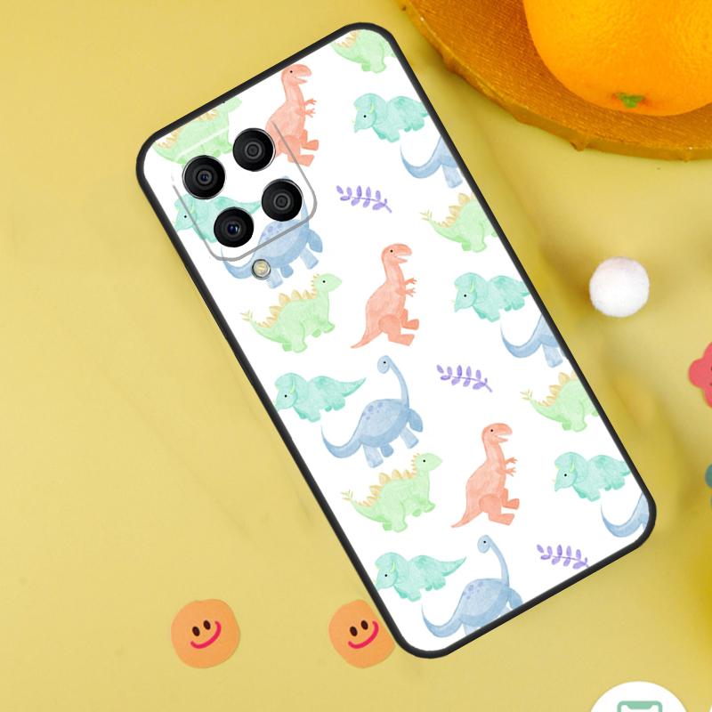 Коллаж с динозаврами для чехла Samsung Galaxy M11 M12 M13 M14 M15 M34 M54 M55 M33 M53 M31 M51 M30s M32 M52 M20