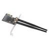 Mini PCI‑E to PCI‑E Card Adapter with 2 Antennas for Half Size PCI Express Wireless Card