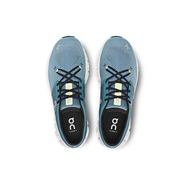 Мужские кроссовки ON Cloud X 3 Pewter сине-белые 60.98255