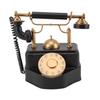 Retro Rotary Dial Phone Vintage Rotary Telephone Decor Statue Artist Figurine Cafe Bar Window Decor Model Desk