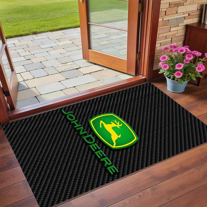 John Deere Print Crystal Velvet Plush Rug Anti?Slip Wear?Resistant Floor Carpet For Indoor Household Home Decoration