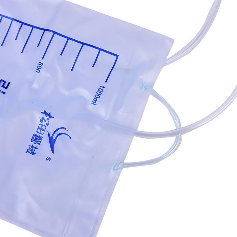 5Pcs Medical Disposable Urine Bag Male Drainage Bag 1000Ml Urine Collector,