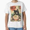 Милая классическая футболка Kuro Neko Ramen Run
