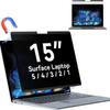 Magnetic Privacy Filter Compatible with 15 Inch Surface Laptop 5/4/3/2/1 Removable Anti Glare Blue Light Laptop Privacy Screen for Surface Pro 7/8/9/X