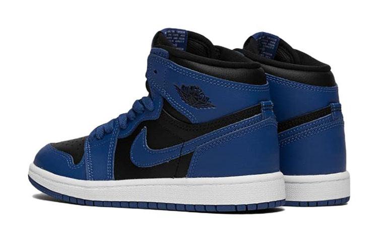 Kids' Sneakers Jordan 1 Retro High OG Dark Marina Blue (PS) Dark Marina Blue/Black-White