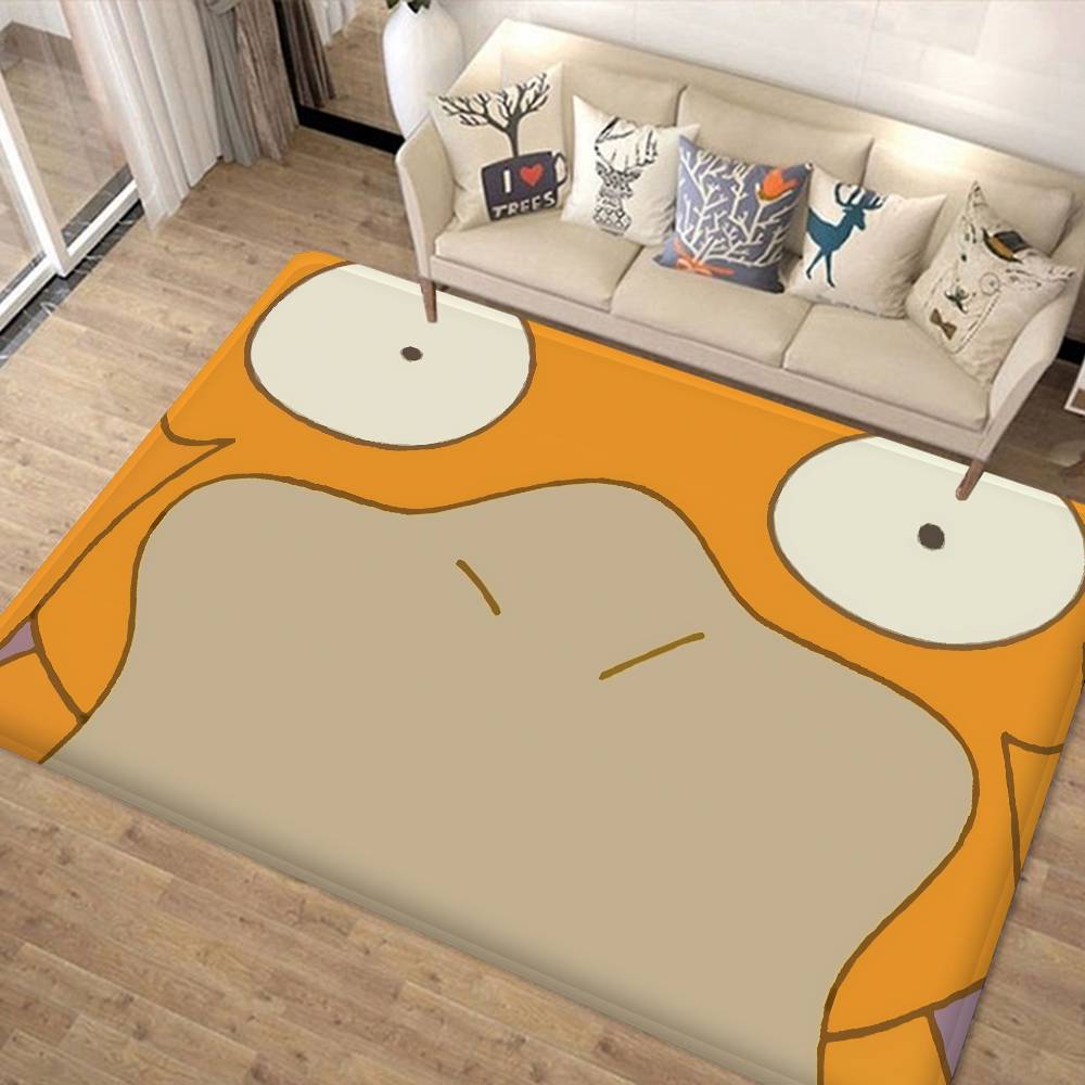 Cartoon P-Psyduck Door Mat Washable Non-Slip Living Room Sofa Chairs Area Mat Kitchen Doormat Area Rug