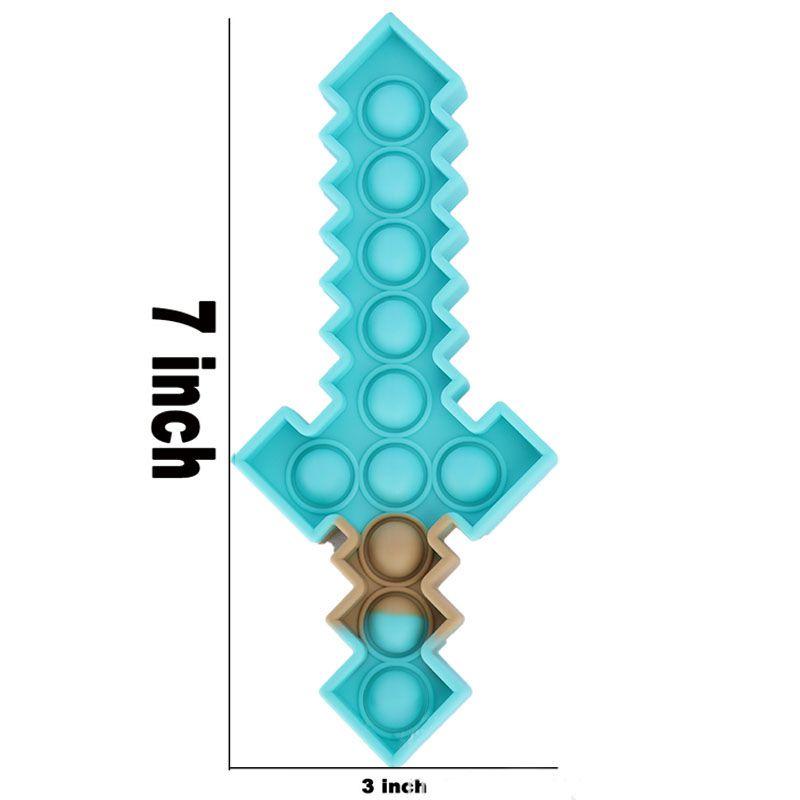 [Ready Stock] Pop It Sword Fidget Toys Stress Reliever Toys For Kids Push Bubble Anxiety
