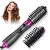 New 3 In 1 Electric Hair Dryer Hot Air Brush Multifunctional Hair Straightener Negative Ion Curler Blow Dryer Styling Set