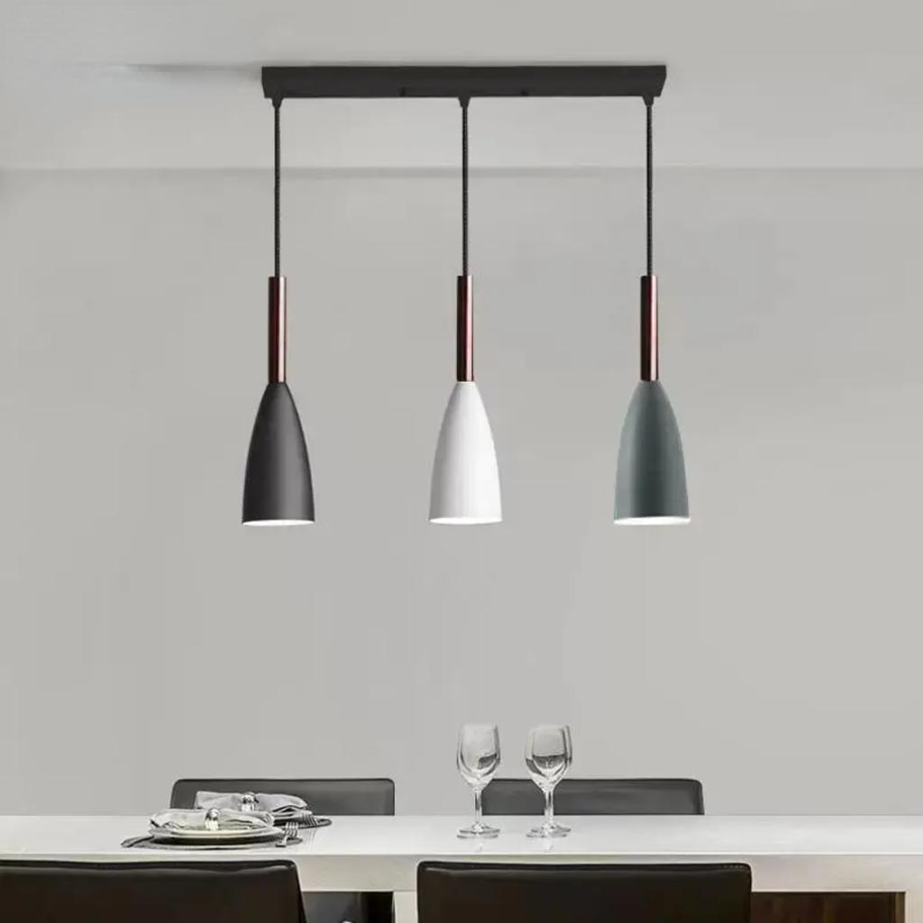 Новая люстра для столовой, три настольных светильника, современный, небольшой, простой, креативный, скандинавский, светодиодный, оптовое освещение для столовой