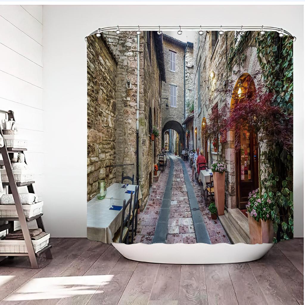 JINRUN Bathroom Thickened Waterproof Curtain Mildew Proof Shower Curtain Shower Partition Curtain Shower Curtain Bathroom Curtain Free Perforation