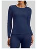 Women's Slim-Fit Long-Sleeve Yoga and Running Top
