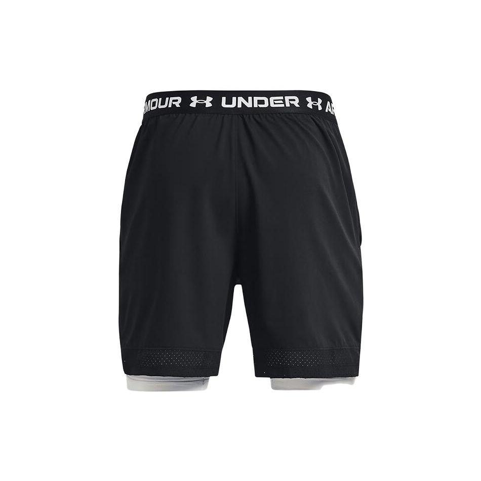 Under Armour Однотонные шорты со шнуровкой, мужские шорты, черные 1373764-001