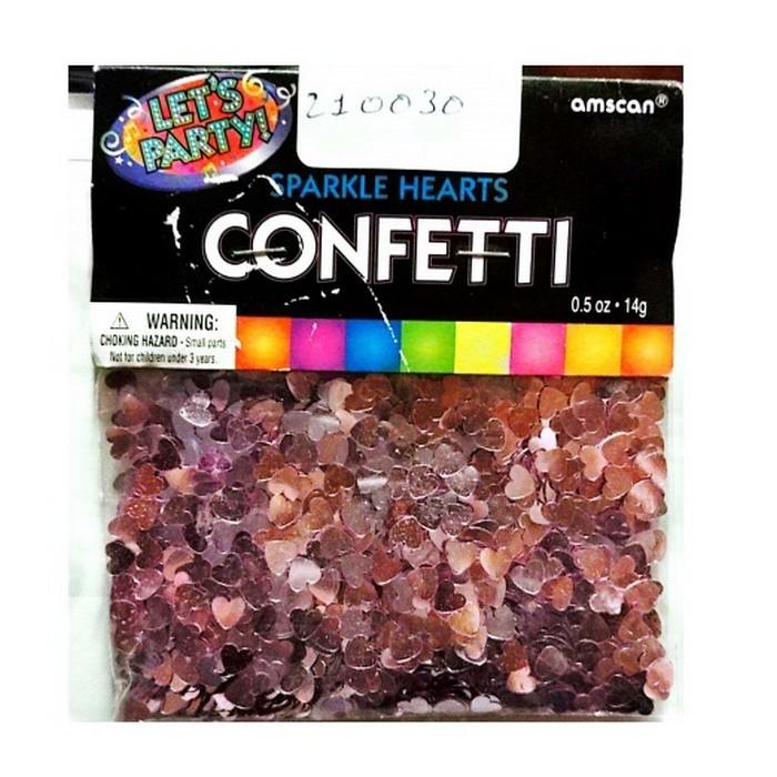 Amscan Конфетти из сверкающих сердечек