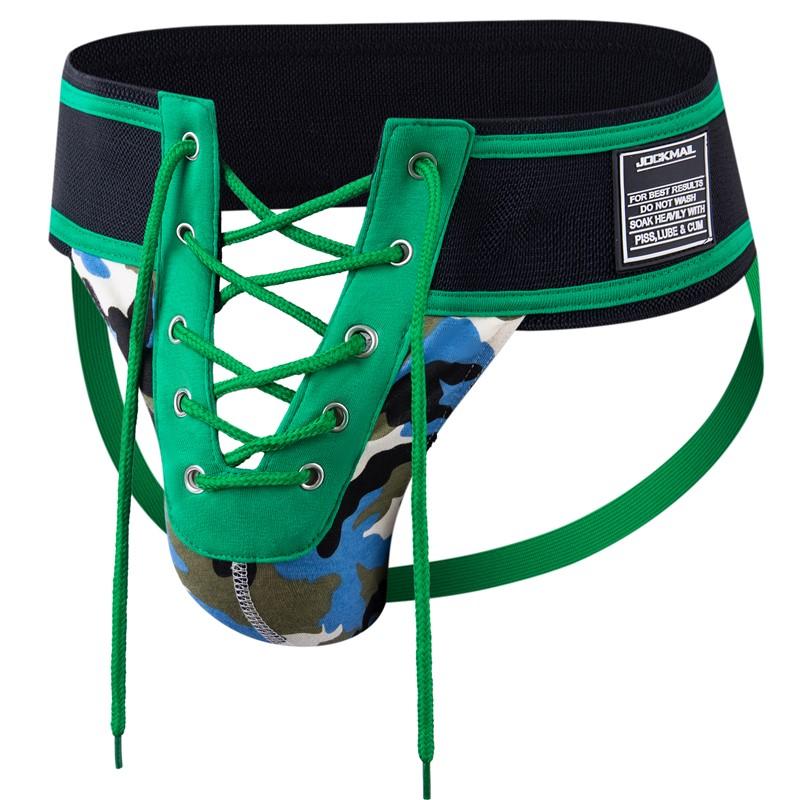 Трусы-стринги JOCKMAIL со шнуровкой, регулируемый размер, мужские стринги, очень широкий пояс, низкая талия, мягкие, дышащие, удобные
