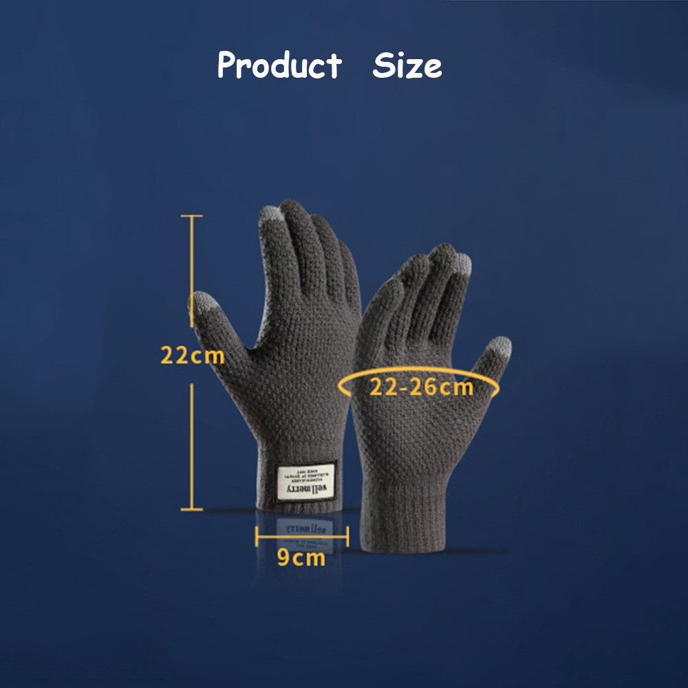 Winter Autumn Business High Quality Warm Male Mitten Touch Screen Men Gloves Wool Cashmere