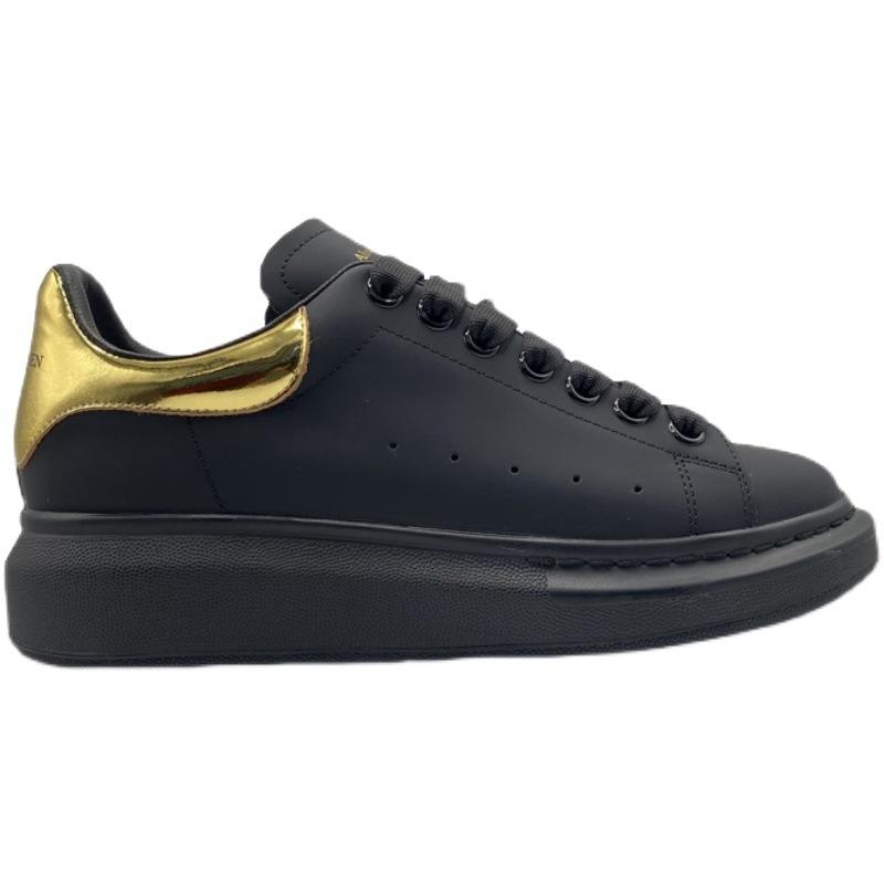 Женские туфли McQueen на толстой подошве, белые, 2025, новая коллекция весна-осень, универсальные спортивные туфли-маффины с увеличением роста, повседневные кеды