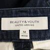 BEAUTY&YOUTH UNITED ARROWS Made In Japan Linen Blend Wide Pants M Navy Women Used