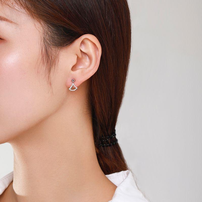 Tancise 925 Sterling Silver Zircon Earrings Drop Earrings For Women Wedding Party Gifts