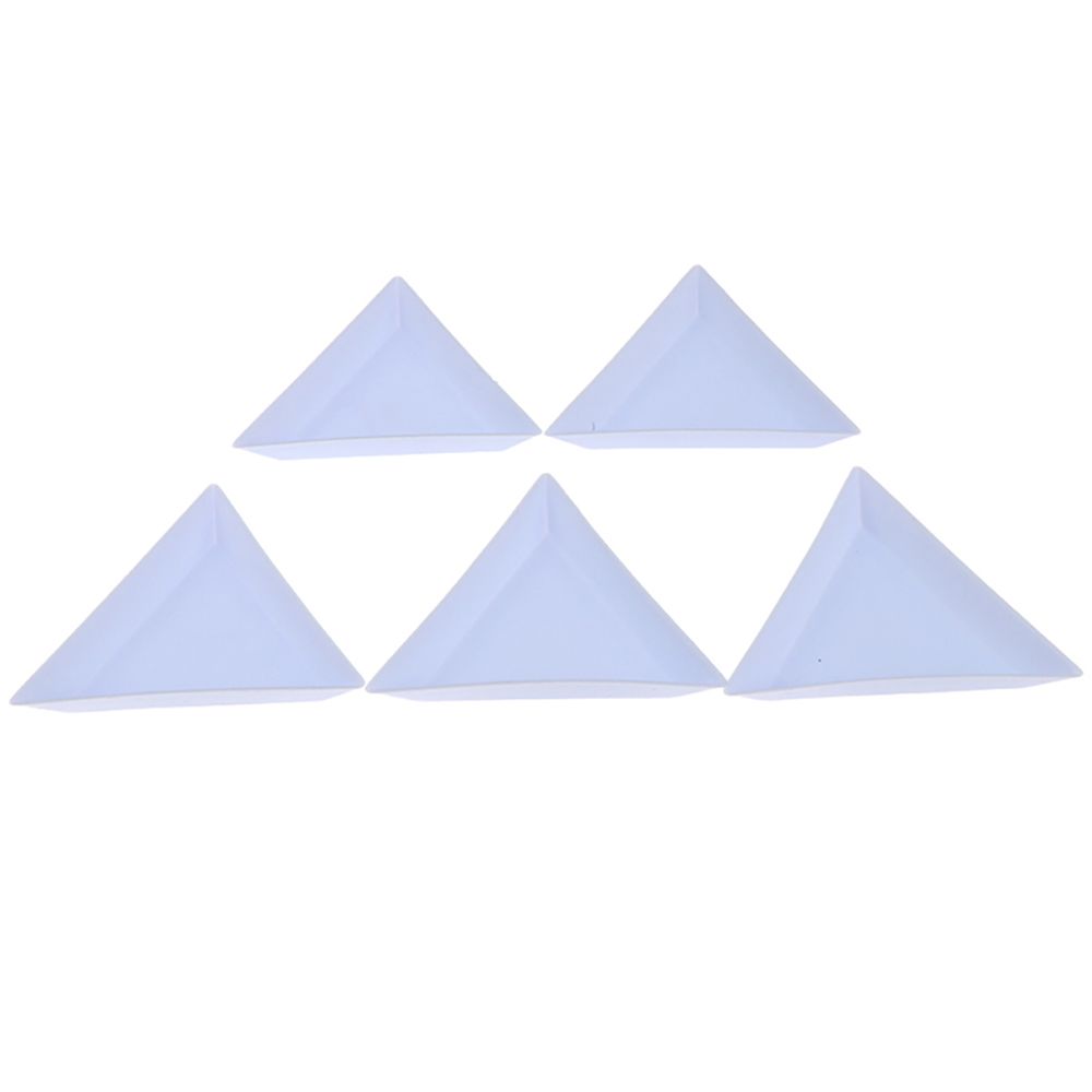 Tools Crystal Sorting Trays Triangle Rhinestone Storage Nail Tray Display Plate Nail Gems Holder