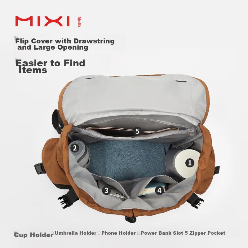 Mixi Large Capacity Backpack for Women And Men, 16-Inch Laptop Bag, Outdoor Hiking Backpack, Lightweight Travel Bag for Business Trips