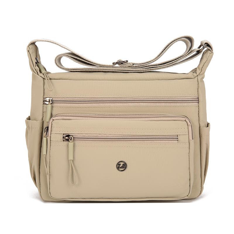 New Lightweight Solid Color Simple Small Square Bag Medium Old Mother One Shoulder Oblique Span Women's Bag